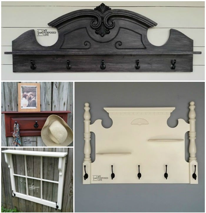 Wall Shelf with Hooks | DIY