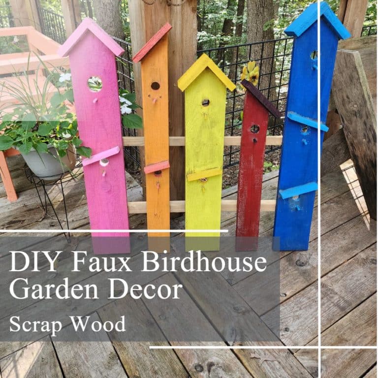 Faux Birdhouse Garden Decor
